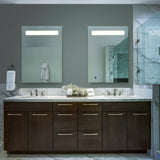 VONN VMRS2830ATW Tunable White LED Bath Mirror in Silver, Oval 24"W x 30"H