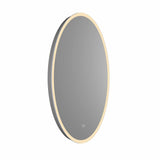 VONN VMRS2830A LED Bath Mirror in Silver, Oval 24"W x 30"H