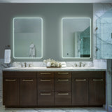 VONN VMRS5020ATW Tunable White LED Bath Mirror in Silver, Rectangle 24"W x 30"H or 30"W x 36"H