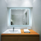 VONN VMRS6630ATW Tunable White LED Bath Mirror in Silver, Rectangle 30"W x 30"H-VONN Lighting