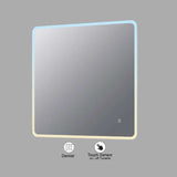 VONN VMRS6630ATW Tunable White LED Bath Mirror in Silver, Rectangle 30"W x 30"H-VONN Lighting