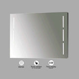 VONN VMRS6720 LED Bath Mirror in Silver, Rectangle 30"W x 24"H or 36"W x 30"H