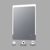 VONN VMRS6730A LED Bath Mirror in Silver, Rectangle 24"W x 30"H or 30"W x 36"H