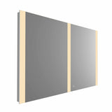 VONN VMRS7130A LED Bath Mirror in Silver, Rectangle 48"W x 30"H