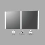 VONN VMRS7130A LED Bath Mirror in Silver, Rectangle 48"W x 30"H