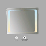 VONN VMRS7820TW Tunable White LED Bath Mirror in Silver, Rectangle 30"W x 24"H or 36"W x 30"H