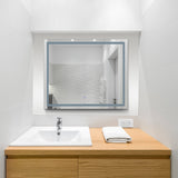 VONN VMRS7920 LED Bath Mirror in Silver, Rectangle 30"W x 24"H or 36"W x 30"H-VONN Lighting