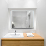 VONN VMRS8830ATW Tunable White LED Bath Mirror in Silver, Rectangle 30"W x 24"H or 36"W x 30"H-VONN Lighting