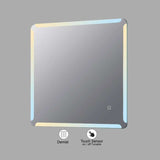 VONN VMRS8930ATW Tunable White LED Bath Mirror in Silver, Rectangle 30"W x 30"H
