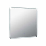 VONN VMRS8930ATW Tunable White LED Bath Mirror in Silver, Rectangle 30"W x 30"H