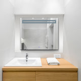 VONN VMRS9820TW Tunable White LED Bath Mirror in Silver, Rectangle 30"W x 24"H or 36"W x 30"H