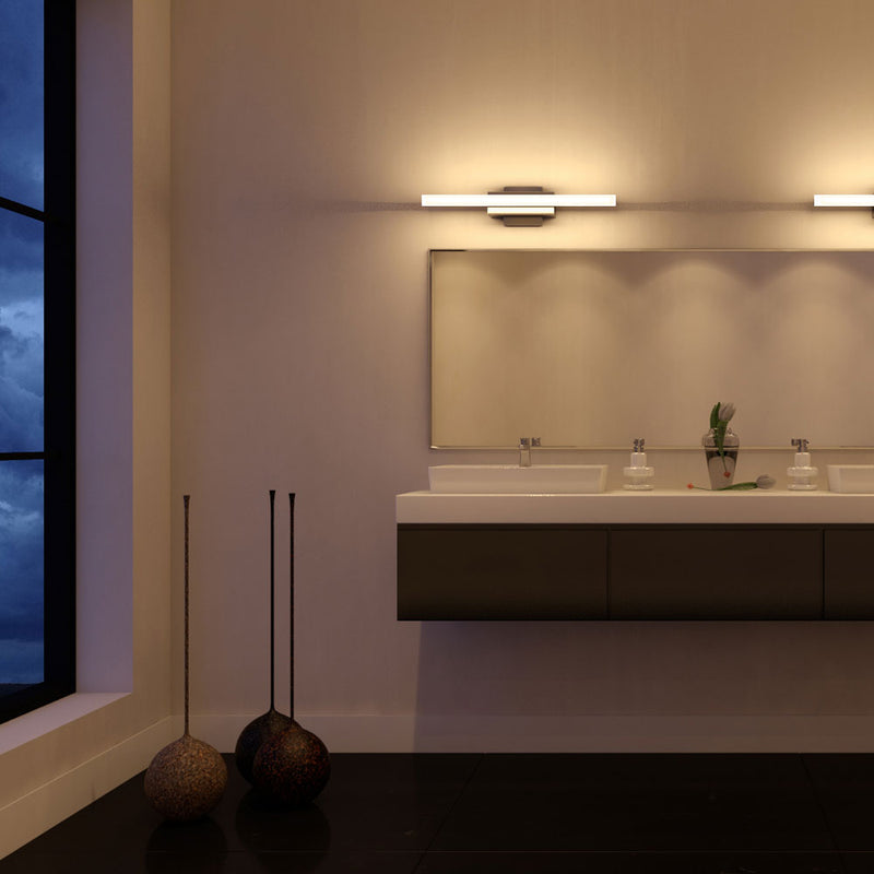 VONN Procyon VMW11000AL 23" Integrated LED ETL Certified Bathroom Wall Lighting Fixture, Silver