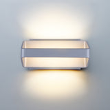 VONN Atlas VMW15810AL 10" Up-Down ETL Certified Integrated LED Wall Sconce Light in Silver