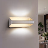 VONN Atlas VMW15810AL 10" Up-Down ETL Certified Integrated LED Wall Sconce Light in Silver