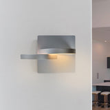 VONN Eclipse VMW17000AL 7" Rotative ETL Certified Integrated LED Wall Sconce Light Fixture in Silver