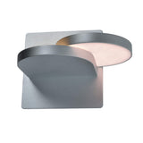 VONN Eclipse VMW17000AL 7" Rotative ETL Certified Integrated LED Wall Sconce Light Fixture in Silver