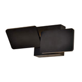VONN Eclipse VMW17200BL 12" Rotative Up-Down ETL Certified Integrated LED Wall Sconce Light in Black-VONN Lighting