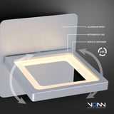 VONN Atria VMW17400BL 6" Rotative ETL Certified Integrated LED Wall Sconce Light Fixture in Black