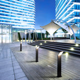 VONN Modern VOB192208BL 32" 100-277V 10-Watt ETL Certified Integrated LED Outdoor Bollard, Matte Black