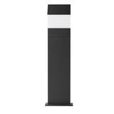 VONN Modern VOB226088BL 32" 100-277V 17-Watt ETL Certified Integrated LED Outdoor Bollard in Matte Black