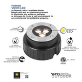 VONN 5" Modern VOI19018SS Low-Voltage 3-Watt Integrated LED Outdoor In-Ground Light