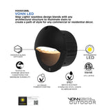 VONN 5" Modern VOS50128BL Low-Voltage 3-Watt ETL Certified Integrated LED Outdoor Steps Light Matte Black