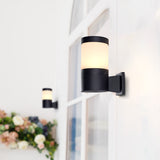 VONN 11" Modern VOW1756BL 5-Watt ETL Certified Integrated LED Outdoor Wall Sconce in Matte Black