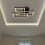 VONN Radium VRCF49103BL 28" ETL Certified Integrated LED Ceiling Lighting Rectangular Semi Flush in Black-VONN Lighting