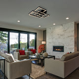 VONN Radium VRCF49103BL 28" ETL Certified Integrated LED Ceiling Lighting Rectangular Semi Flush in Black-VONN Lighting