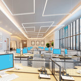 VONN Slim VSL4D10035KAL 1.3" 4 FT LED Direct Downlight Suspended /Surface Mount Linear Lighting, 100-277V, 41W, 3500K, Aluminum