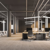 VONN Slim VSL4D10035KWH 1.3" 4 FT LED Direct Downlight Suspended /Surface Mount Linear Lighting, 100-277V, 41W, 3500K, White