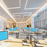 VONN Slim VSL4D10035KWH 1.3" 4 FT LED Direct Downlight Suspended /Surface Mount Linear Lighting, 100-277V, 41W, 3500K, White