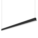 VONN Slim VSL4U25D7535KBL 1.3" 4 FT LED Semi-Direct Suspended Mount Linear Lighting, 100-277V, 41W, 3500K, Black