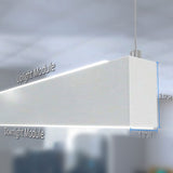 VONN Slim VSL4U25D7535KWH 1.3" 4 FT LED Semi-Direct Suspended Mount Linear Lighting, 100-277V, 41W, 3500K, White-VONN Lighting