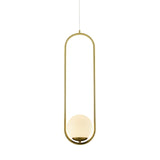 VONN Capri 7" Integrated LED Pendant Light with Glass Shade ETL Certified, Height Adjustable, VCP2105AB Antique Brass-VONN Lighting
