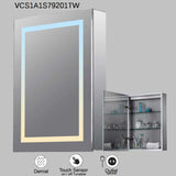 VONN VCS2A3S79201TW Tunable White Medicine Cabinet 19.5"W x 28"H x 4.75"D-VONN Lighting