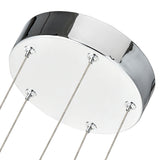 VONN Artisan Sienna VAC3185CH 5-Light ETL Certified Integrated LED Pendant, Height Adjustable Chandelier, Chrome