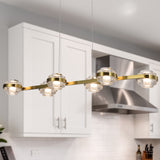 VONN Artisan Milano VAC3LN336AB 39" Integrated LED ETL Certified Pendant, Height Adjustable Chandelier, Antique Brass-VONN Lighting