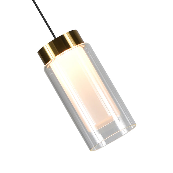 Artisan Genoa VAP2111BL 5" Integrated LED ETL Certified Height Adjustable Pendant with Glass Shade