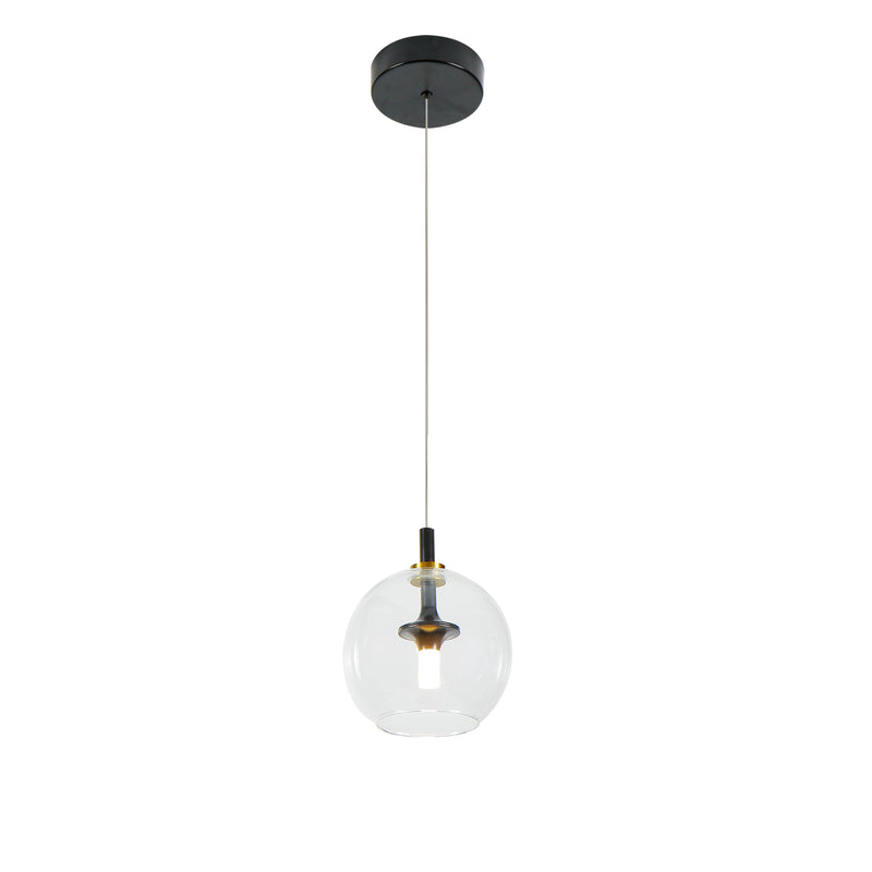 VONN Artisan Portofino VAP2161AB 7" Integrated LED ETL Certified Height Adjustable Pendant w/ Glass Shade