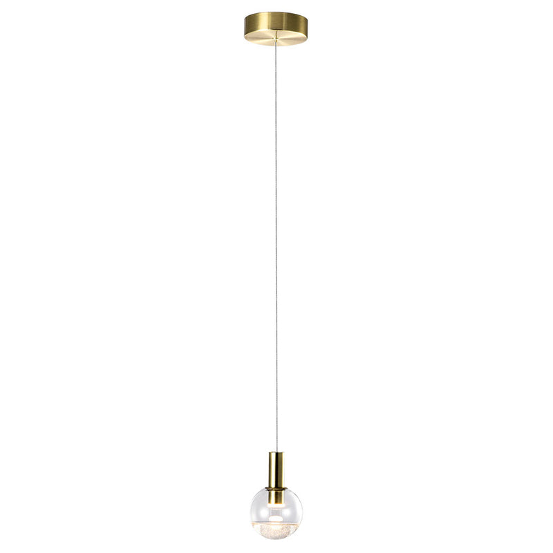 VONN Artisan Sienna VAP2181BRS 5" Integrated LED ETL Certified Height Adjustable Pendant Light, Brass