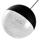 VONN Artisan Ravello VAP2281BL 5" Integrated LED ETL Certified Height Adjustable Pendant w/ Globe Shade, Black