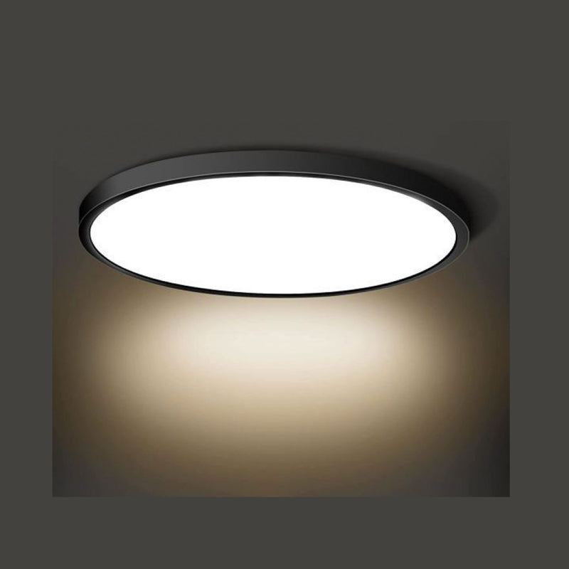 VONN Eco Line VEL12249CCT120DRABL 11.75" Round 24W Integrated LED Flush Mount, ETL Certified, CCT Adjustable, Black
