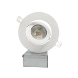 VONN Eco Line VEL47G9CCT120DRBWH 3.5" Round 7W Integrated LED Recessed Adjustable Downlight, ETL Certified, CCT Adjustable, White
