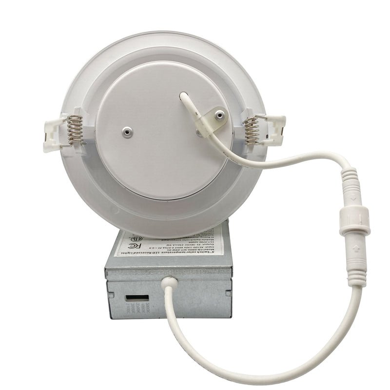 VONN Eco Line VEL47G9CCT120DRBWH 3.5" Round 7W Integrated LED Recessed Adjustable Downlight, ETL Certified, CCT Adjustable, White