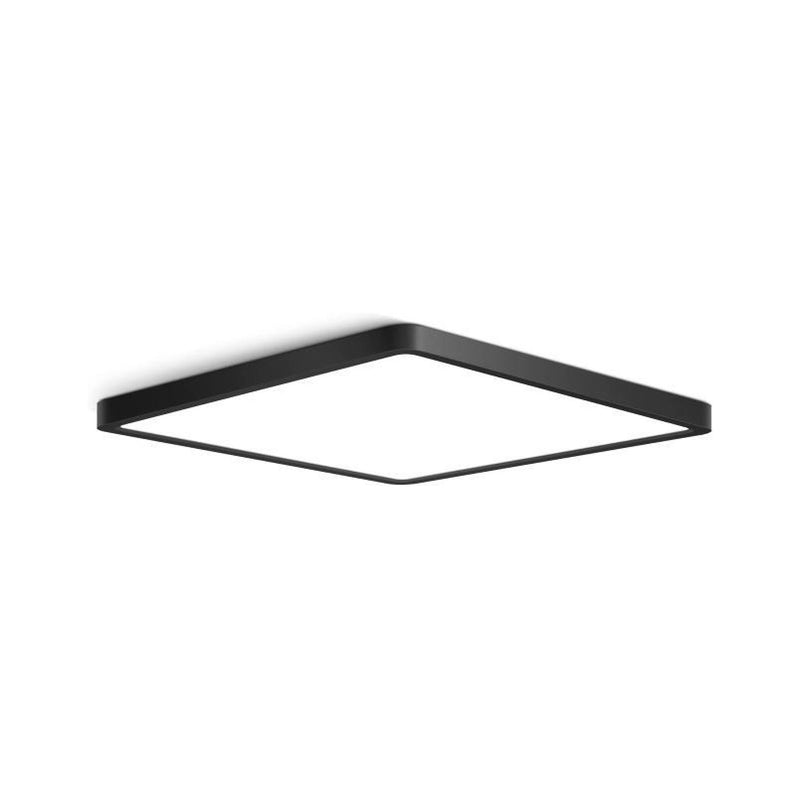 VONN Eco Line VEL9189CCT120DSABL 9" Square 18W Integrated LED Flush Mount, ETL Certified, CCT Adjustable, Black