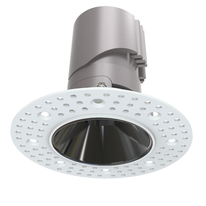 VELLA Hotel Line 2" ETL Certified Technical LED Downlight with Fixed Spackle Flange Round Trim, VM050-VF51RF01T