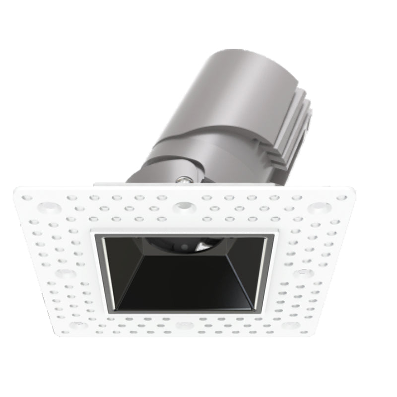 VELLA VM060-VF61SA01T Hotel Line 3" ETL Certified Technical LED Downlight with Adjustable Spackle Flange Square Trim