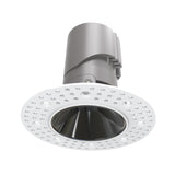 VELLA Hotel Line 4" ETL Certified Technical LED Downlight with Fixed Spackle Flange Round Trim, VM070-VF71RF01T