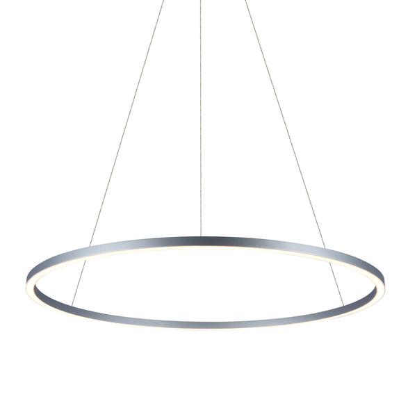 Tania VMC34911AL 39" ETL Certified Integrated LED Chandelier Height Adjustable Pendant in Silver